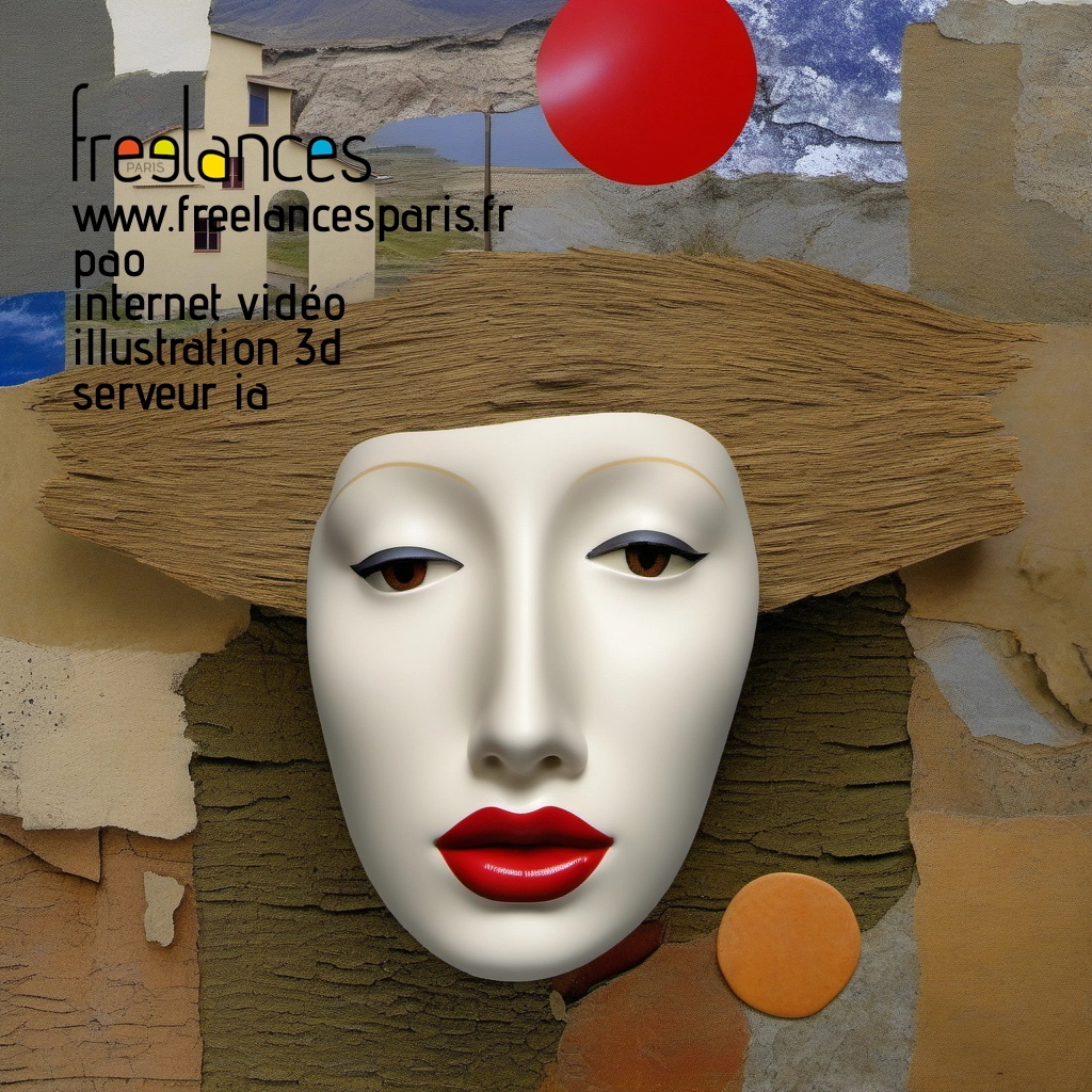 Pao mise en page internet vidéo illustration 3d serveur IA générative AI freelance paris studio de création magazines 49waelv0